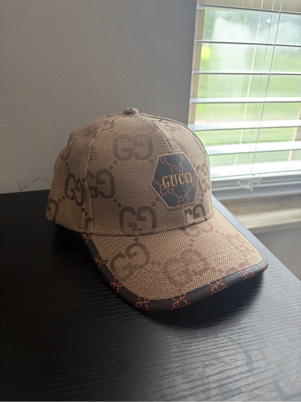 Gucci Brown Logo Baseball Cap - Men's Designer Headwear